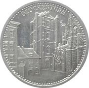 50 Pfennig - Neisse Glockenturm, Germany, 1921 reverse image