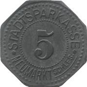 5 Pfennig - Neumarkt Schlesien obverse image