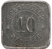 10 Pfennig - Neusalz a. Oder, Germany, 1918 reverse image