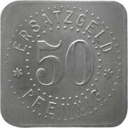 50 Pfennig Neusalz a. Oder, Germany, 1920 reverse image