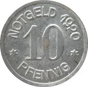 10 Pfennig - Oels, Germany, 1920 reverse image