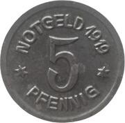 5 Pfennig - Ratibor, Germany, 1919 reverse image