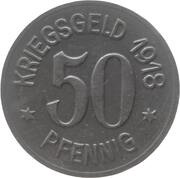 50 Pfennig - Ratibor, Germany, 1918 reverse image