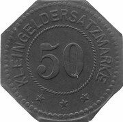 50 Pfennig - Sagan, Germany, 1917 reverse image