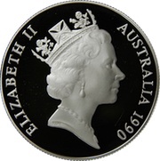 10 Dollars - Elizabeth II 3rd Portrait - White Cockatoo - Piedfort obverse image