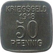 50 Pfennig - Sprottau, Germany, 1918 reverse image
