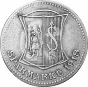 50 Pfennig - Strehlen, Germany, 1918 reverse image