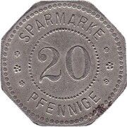 20 Pfennig - Wansen, Germany,  reverse image