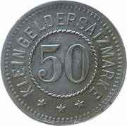 50 Pfennig - Ziegenhals, Germany,  reverse image