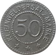 50 Pfennig - Ziegenhals, Germany, 1918 reverse image