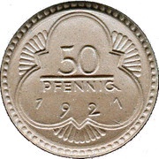 50 Pfennig - Altenburg, Germany, 1921 reverse image