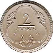 2 Mark - Altenburg, Germany, 1921 reverse image