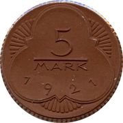 5 Mark - Altenburg, Germany, 1921 reverse image