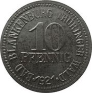 10 Pfennig - Bad Blankenburg obverse image