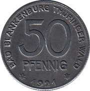 50 Pfennig - Bad Blankenburg obverse image