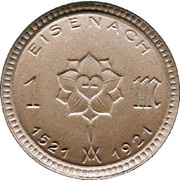 1 Mark - Eisenach obverse image