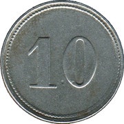 10 Pfennig - Pössneck, Germany, 1920 reverse image