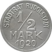 ½ Mark - Rudolstadt Charlotte v. Schiller obverse image