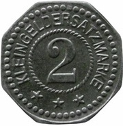 2 Pfennig - Ruhla Thiel and Schuchardt, Germany,  reverse image