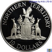 10 Dollars - Elizabeth II 3rd Portrait - Northern Territory, Australia, 1992 reverse image