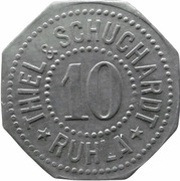 10 Pfennig - Ruhla Thiel and Schuchardt obverse image