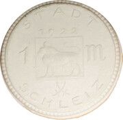 1 Mark - Schleiz white obverse image