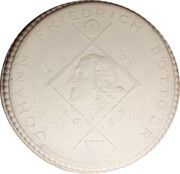 2 Mark - Schleiz white, Germany, 1922 reverse image