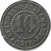 10 Pfennig - Deutsch-Eylau, Germany, 1917 reverse image