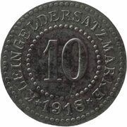 10 Pfennig - Deutsch-Eylau, Germany, 1918 reverse image