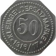 50 Pfennig - Deutsch-Eylau, Germany, 1916 reverse image