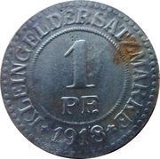 1 Pfennig - Elbing, Germany, 1918 reverse image