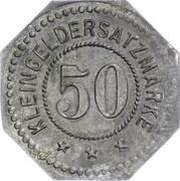 50 Pfennig - Lessen, Germany, 1917 reverse image