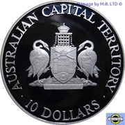 10 Dollars - Elizabeth II 3rd Portrait - Australian Capital Territory, Australia, 1993 reverse image