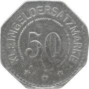 50 Pfennig - Riesenburg, Germany, 1917 reverse image