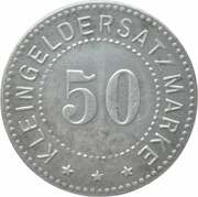 50 Pfennig - Riesenburg, Germany, 1917 reverse image
