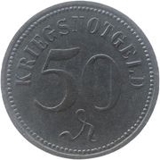 50 Pfennig - Thorn, Germany, 1918 reverse image