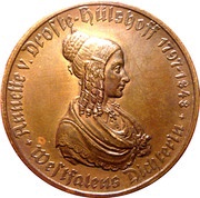500 Mark - Westfalen Annette v. Droste-Hülshoff reverse image