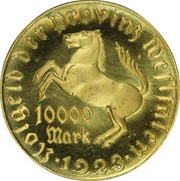 10 000 Mark - Westfalen Freiherr vom Stein obverse image