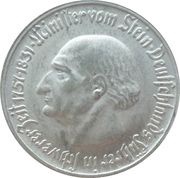 ¼ Million Mark - Westfalen Freiherr vom Stein, Germany, 1923 reverse image