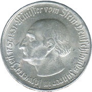 2 millions Mark - Westfalen Freiherr vom Stein, Germany, 1923 reverse image