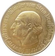 5 millions Mark - Westfalen Freiherr vom Stein, Germany, 1923 reverse image