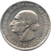 50 Million Mark - Westfalen Freiherr vom Stein, Germany, 1923 reverse image
