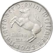 1 Trillion Mark - Westfalen Freiherr vom Stein obverse image