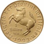 1 Trillion Mark - Westfalen Freiherr vom Stein obverse image