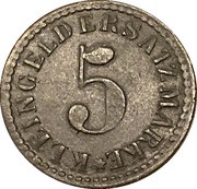 5 Pfennig - Arnsberg, Germany, 1917 reverse image