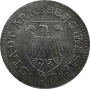 50 Pfennig - Arnsberg obverse image