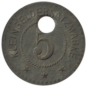5 Pfennig - Beckum, Germany, 1917 reverse image