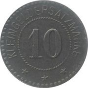 10 Pfennig - Beckum, Germany, 1917 reverse image
