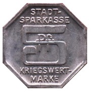 5 Pfennig - Bielefeld Stadtsparkasse, Germany, 1917 reverse image