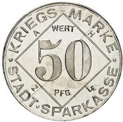 50 Pfennig - Bielefeld Silver Pattern, Germany, 1917 reverse image